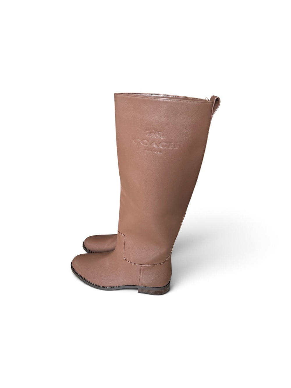 Coach Marlin leather riding boots in Dark Saddle(brown)